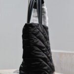 Saint Laurent Puffer Tote In Econyl Black